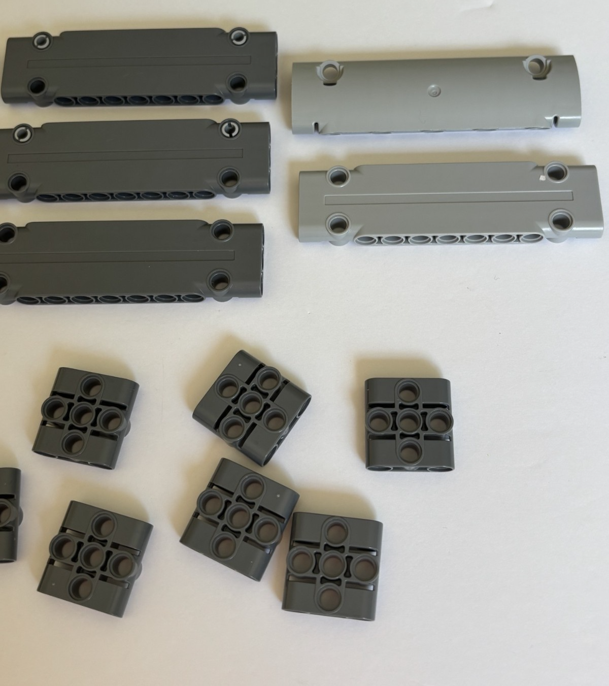 LEGO Technic Lot of 25 Technic Panel Plate and More Gray 64782 15458 39793