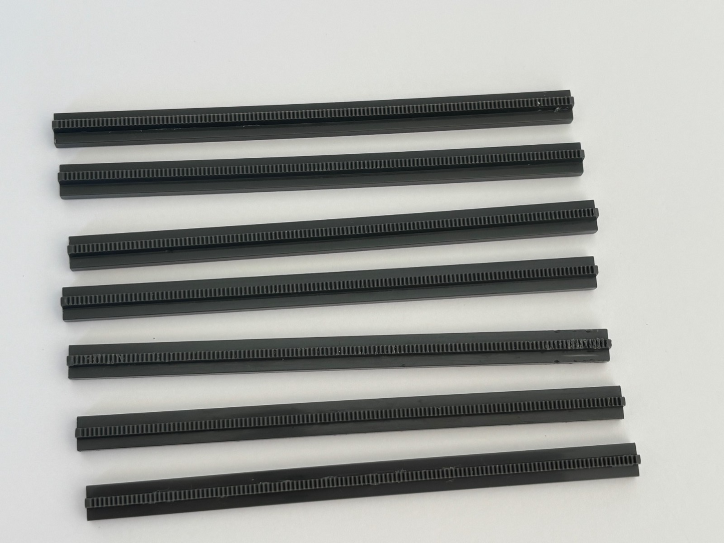 LEGO Lot of 7 Train Tracks 16L  No Slots No Tapered Ends 3228c