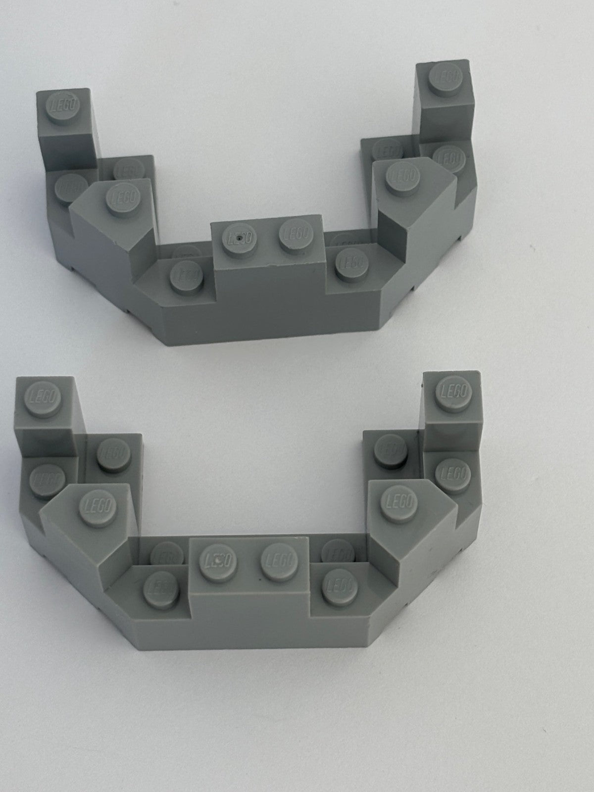 LEGO Lot of 9 Castle Parts Light Bluish & Old Vtg Gray Panel Window Wall Turret