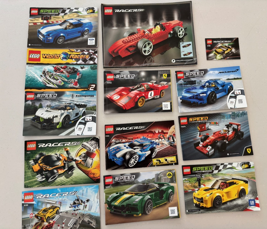 LEGO Speed Champions Racers Car Instructions Manual Only Lot 76907 76906 76900