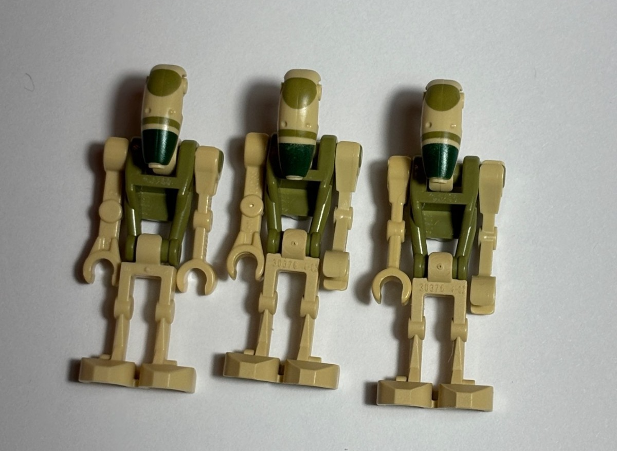 LEGO Lot (3) Kashyyyk Battle Droid Minifigure Star Wars 75233 75234 75283 sw0996