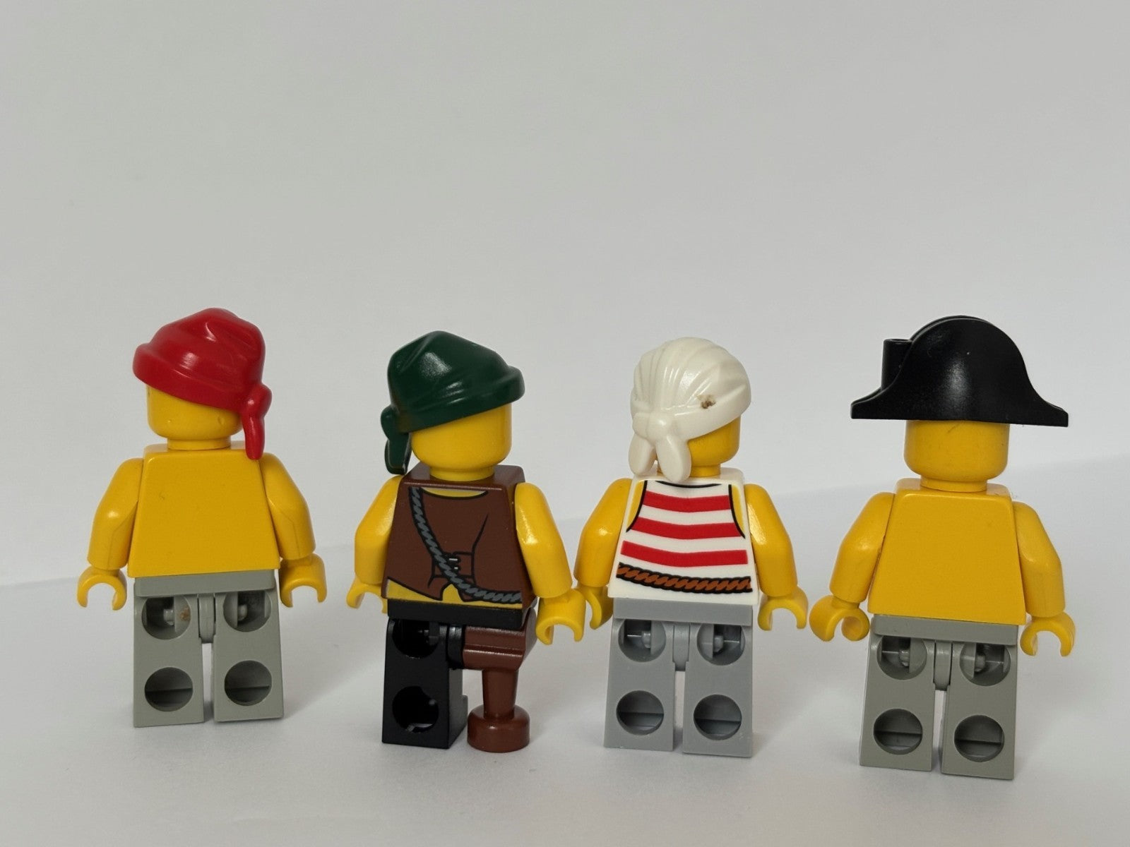 LEGO Pirates Minifigure Lot of 4 Pirate Sailor Peg Leg Eye Patch