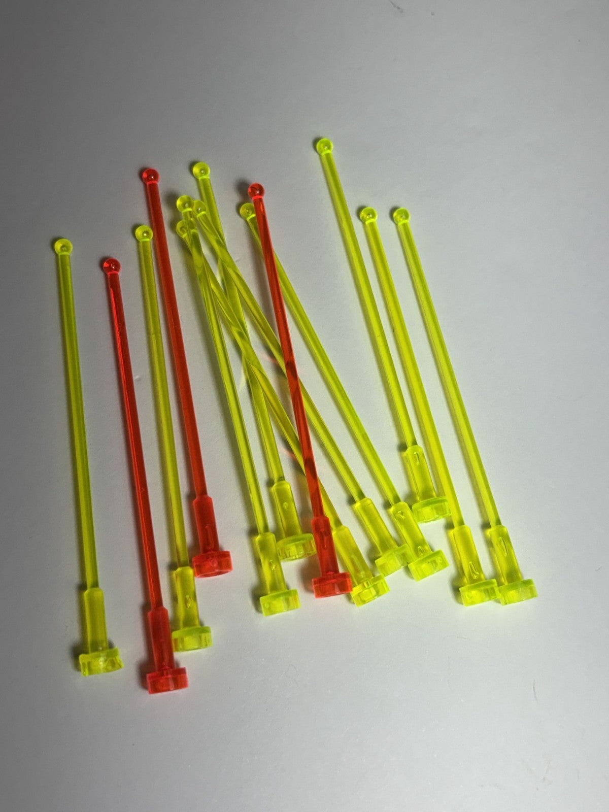 LEGO Lot of 13 Translucent Whip Antenna 8H Satellite 60014 76018 7141 10026 7877