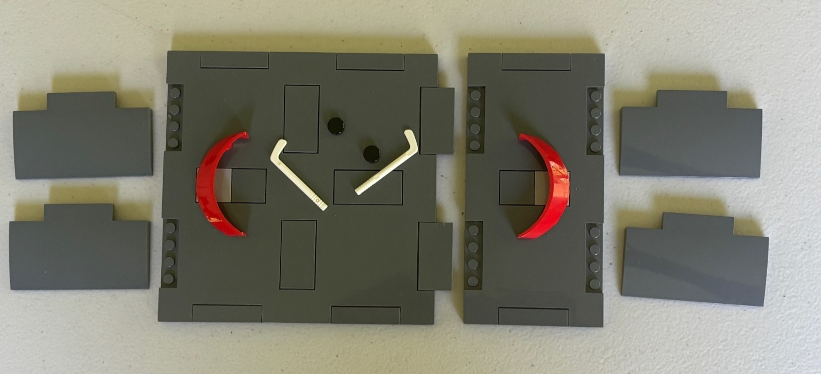 LEGO City Road Plates Dark Bluish Gray Ramp from set 60291 Family House Hockey