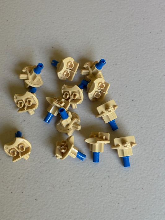 LEGO~Sports Minifigure Stand Lot of 13 Tan Basketball Streetball Vintage 2 Tires