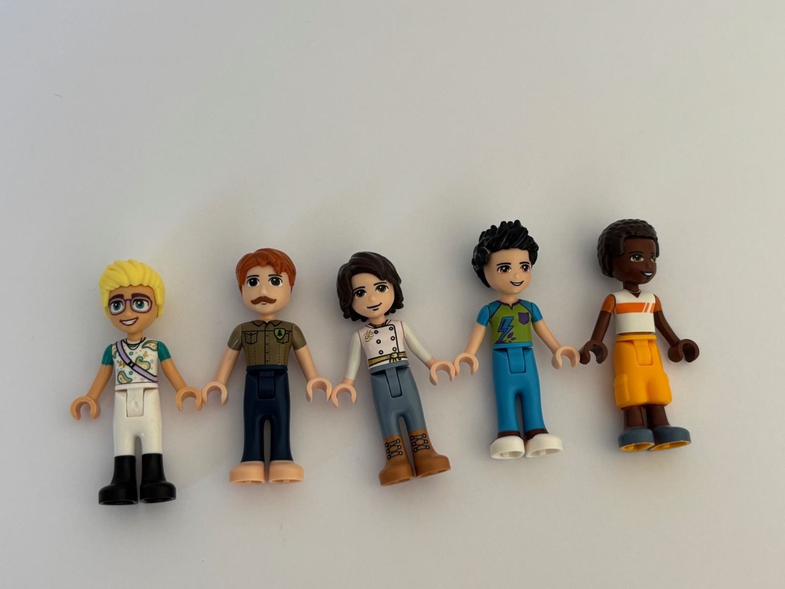 LEGO Friends Men Boy Man Male Minifigure Lot of 5 Angus Elijah Olly Lot C