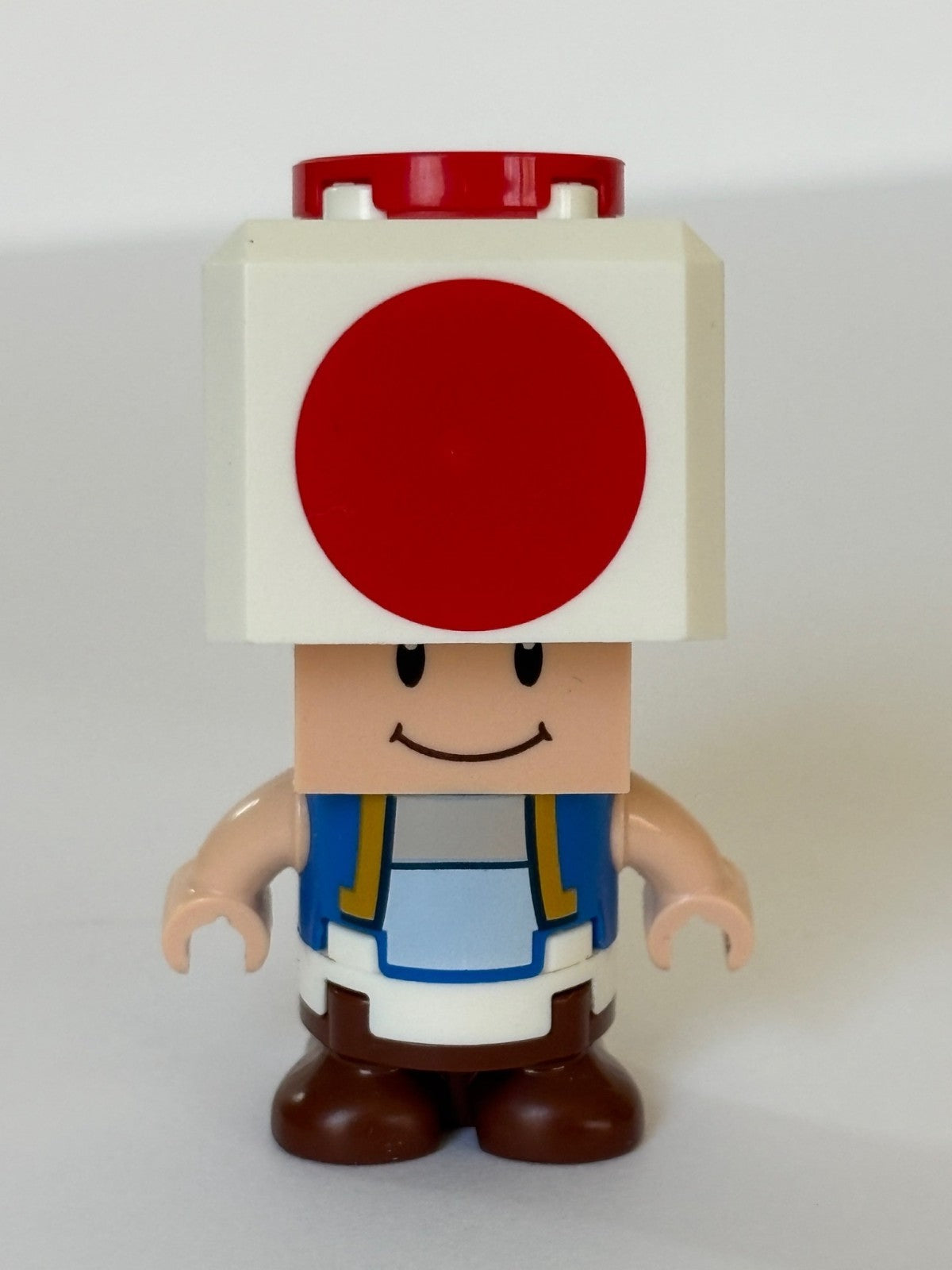 LEGO Toad Happy Super Mario Minifigure mar0010 with Goomba Excellent
