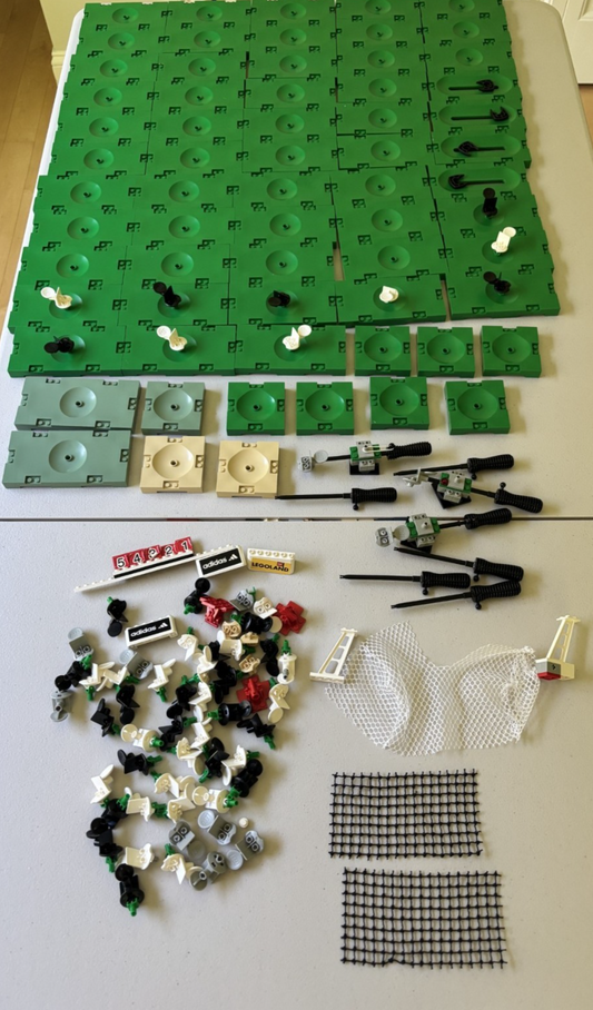 LEGO - Soccer and Sports Field Stadium HUGE Piece Parts Accessories Lot