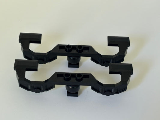 Lego LOT OF 2 Black Train Motor 9V Decorative Side 2871 For City, Town