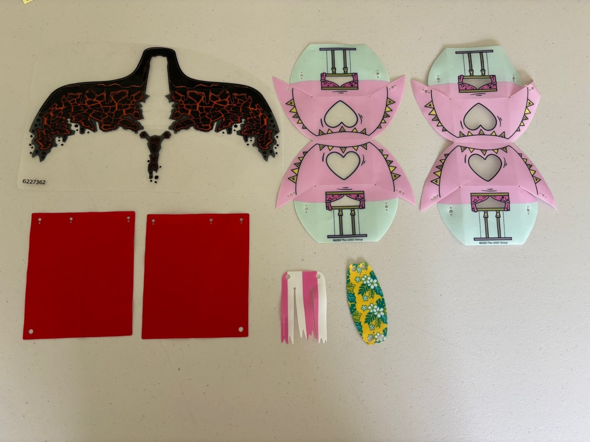 LEGO CLOTH FABRIC PLASTIC Lot of 9 as shown