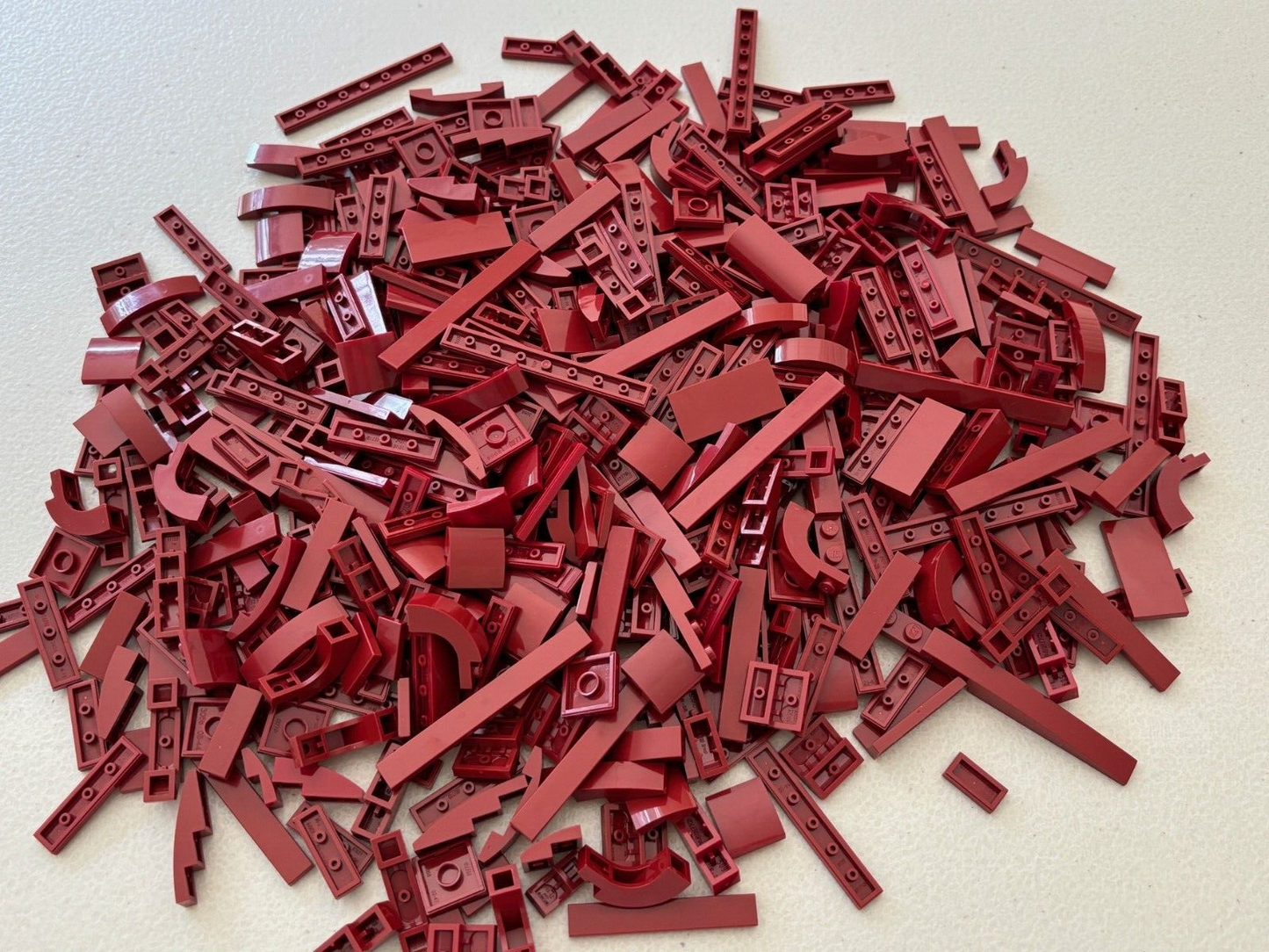 SHIPS FREE!! LEGO Lot 60 Dark Red 2x2 1x4 1x6 1x8 etc 4162 Finishing Smooth Tile