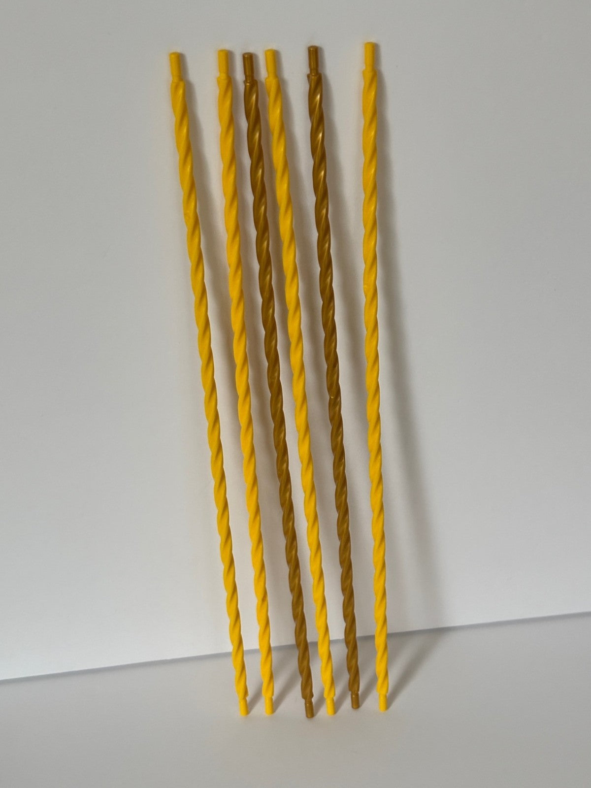 LEGO Slide Spiral Pole 32L Pearl Gold and Yellow Lot of 6 Excellent Condition