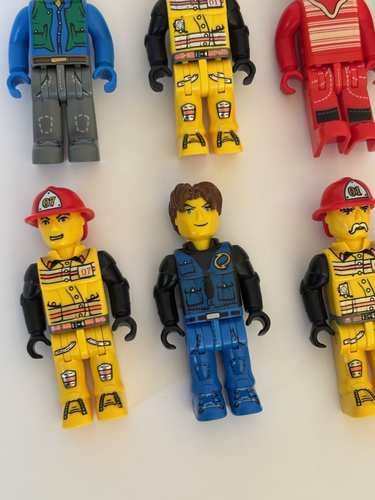 LEGO Juniors Minifigure LOT of 9  2.25" TALL Jointed  JACK STONE Police Vintage