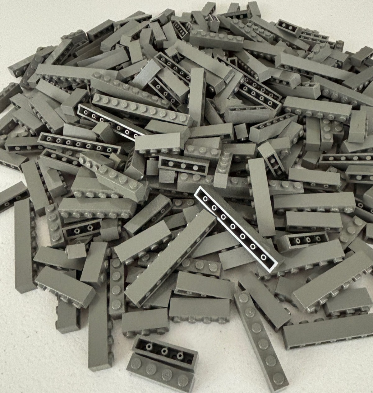 SHIPS FREE!! LEGO OLD DARK GRAY BRICK LOT of 30 PARTS 1X3 1X4 1X6 1X8 etc