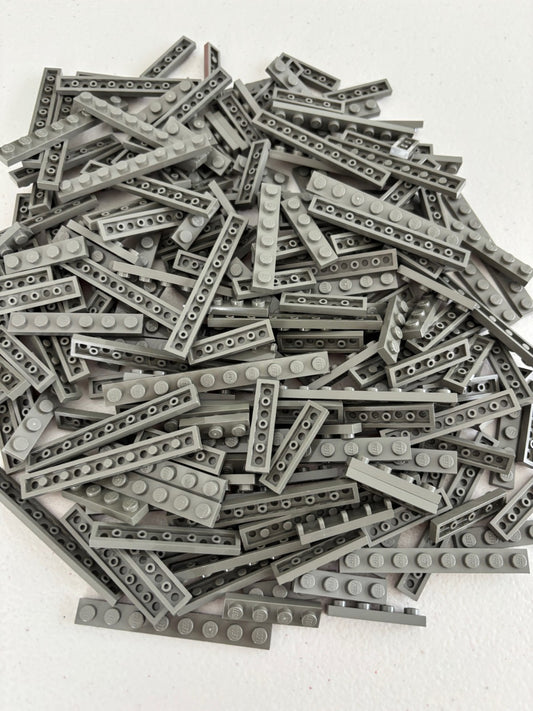 SHIPS FREE!! LEGO LOT 100 OLD DARK GRAY BIG PLATE PLATES 1X3 1X4 1X6 etc PARTS