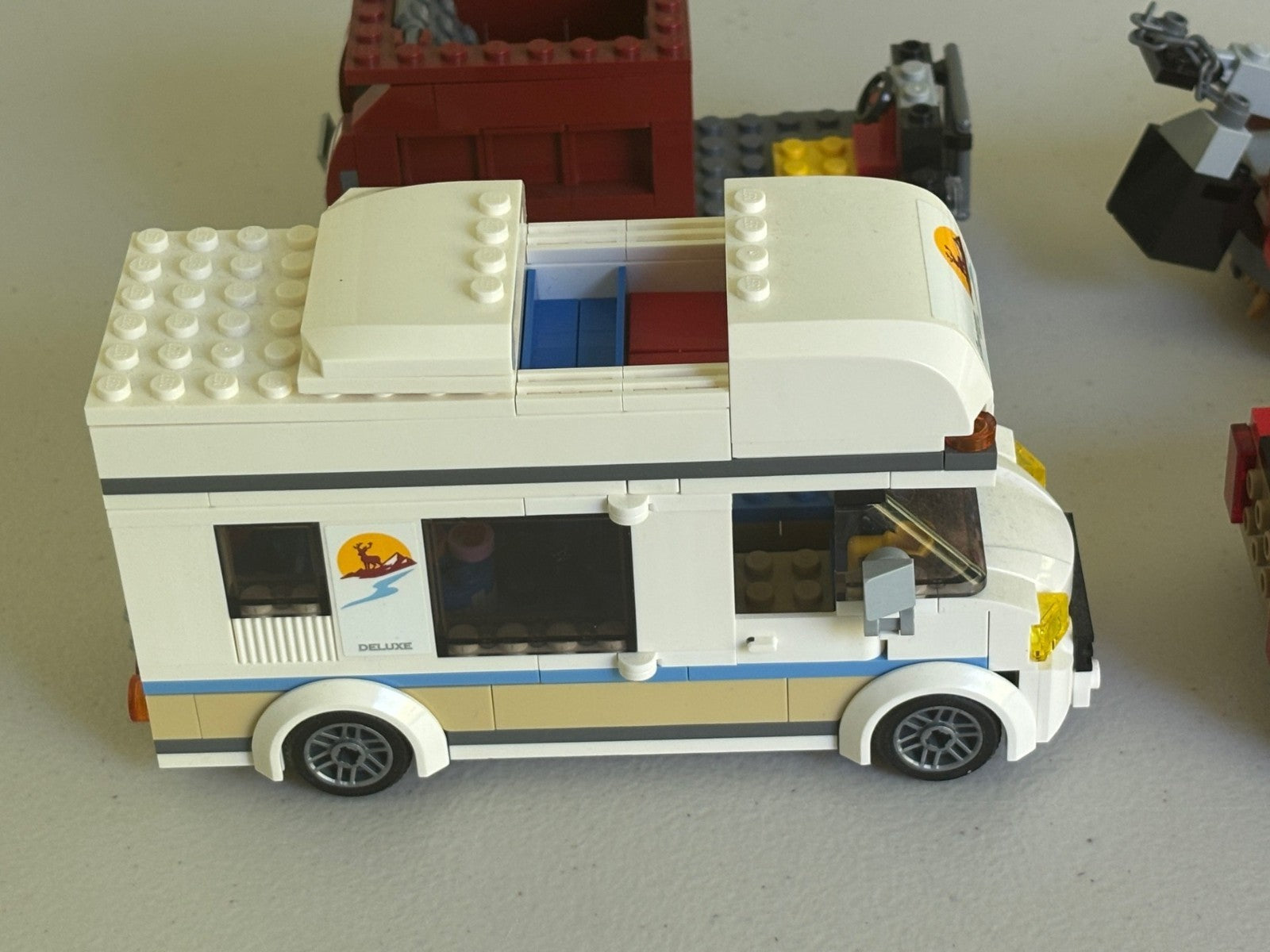 LEGO Lot of Cars CAMPER VAN PICK UP TRUCK  TOW Vehicle comes as shown (Lot C)