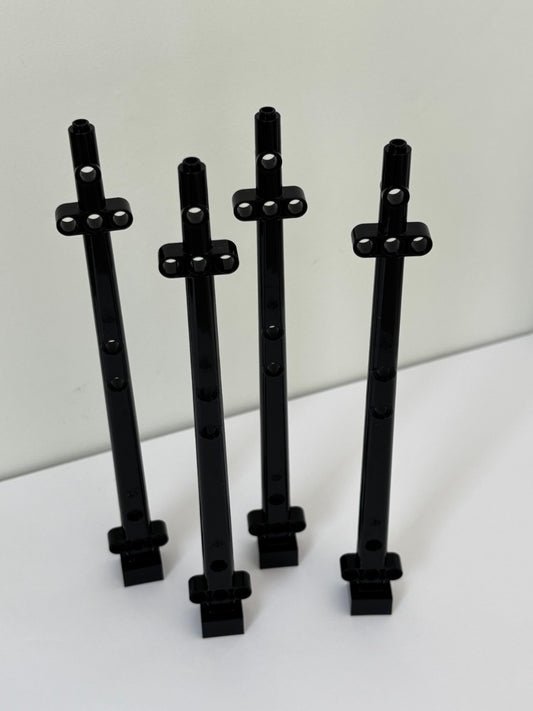LEGO 4 Pirate Ship Black Boat Mast 48002 2x2x20 48002 4184 71042 7048 4195 6243