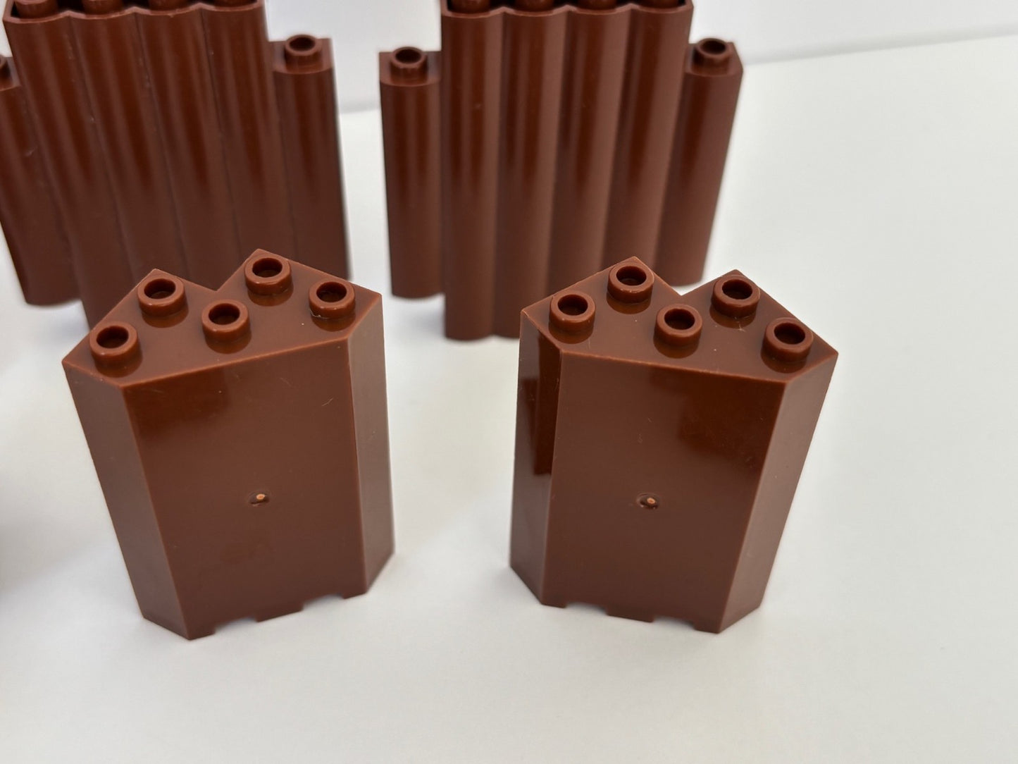 LEGO Lot of 19 Mountain Castle Rock Wall Panels Burp 2X4X6 Reddish Brown 6475328
