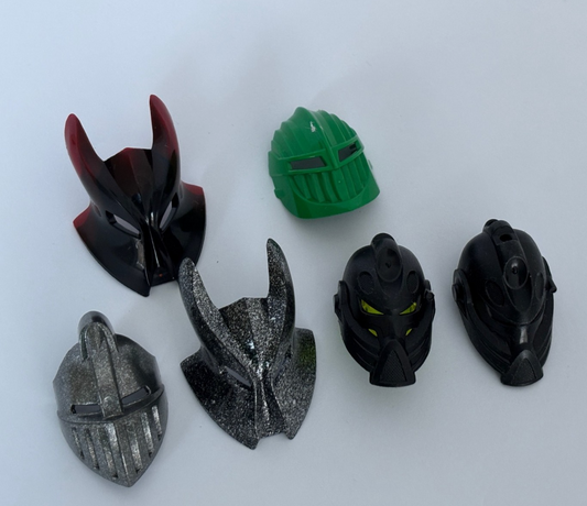 LEGO Lot of 6 CASTLE KNIGHTS' KINGDOM II VLADEK & More MASK VISOR & Hero Factory