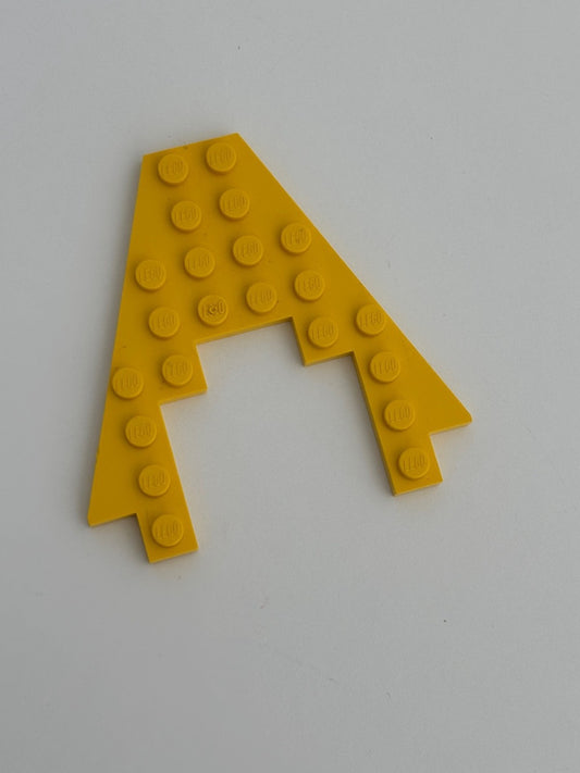 LEGO 1980s Pirate Yellow Wedge, Plate 8 x 8 4475 For Ships Barracuda, Clipper
