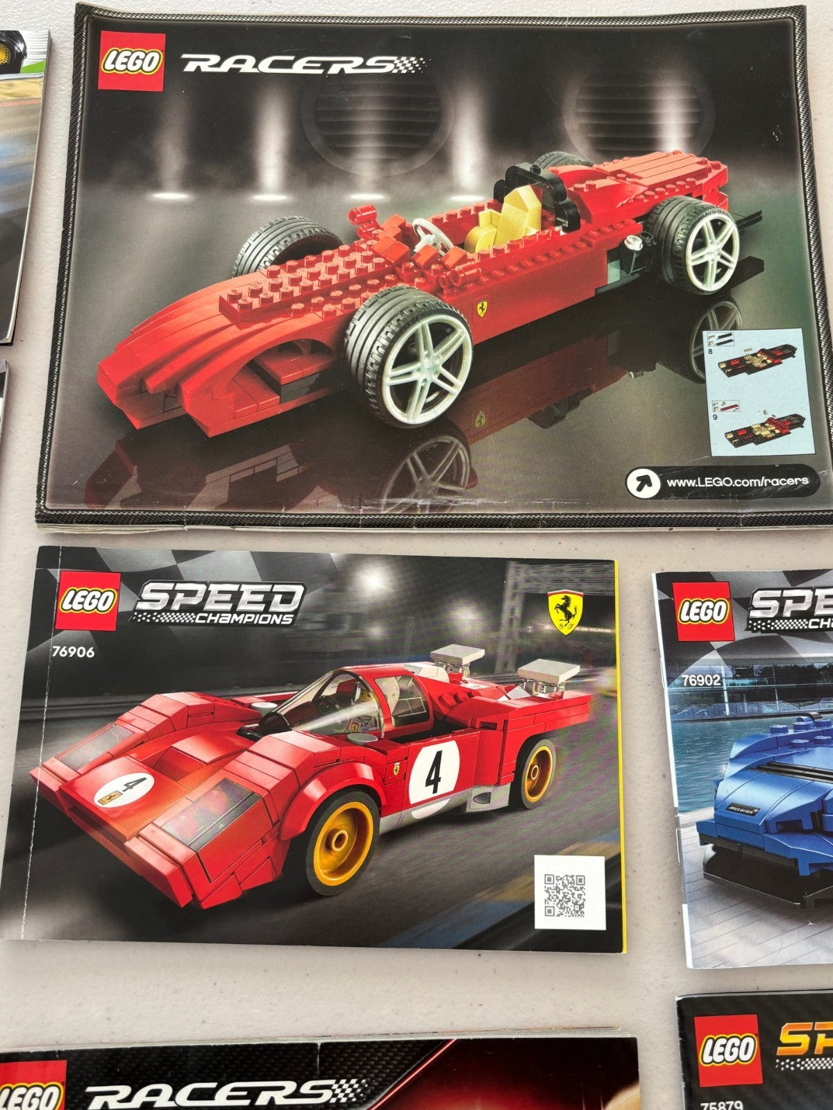 LEGO Speed Champions Racers Car Instructions Manual Only Lot 76907 76906 76900