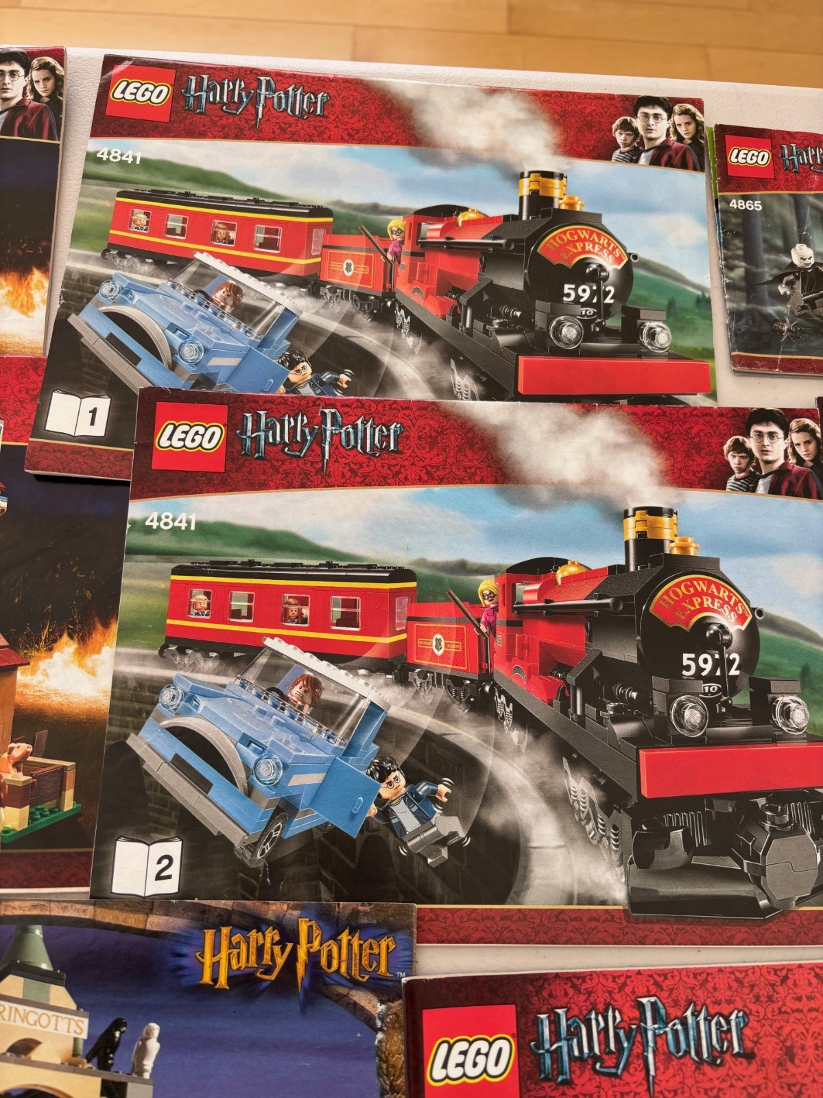LEGO HARRY POTTER 4841 4840 THE BURROW INSTRUCTION BOOK BOOKLETS MANUALS ONLY