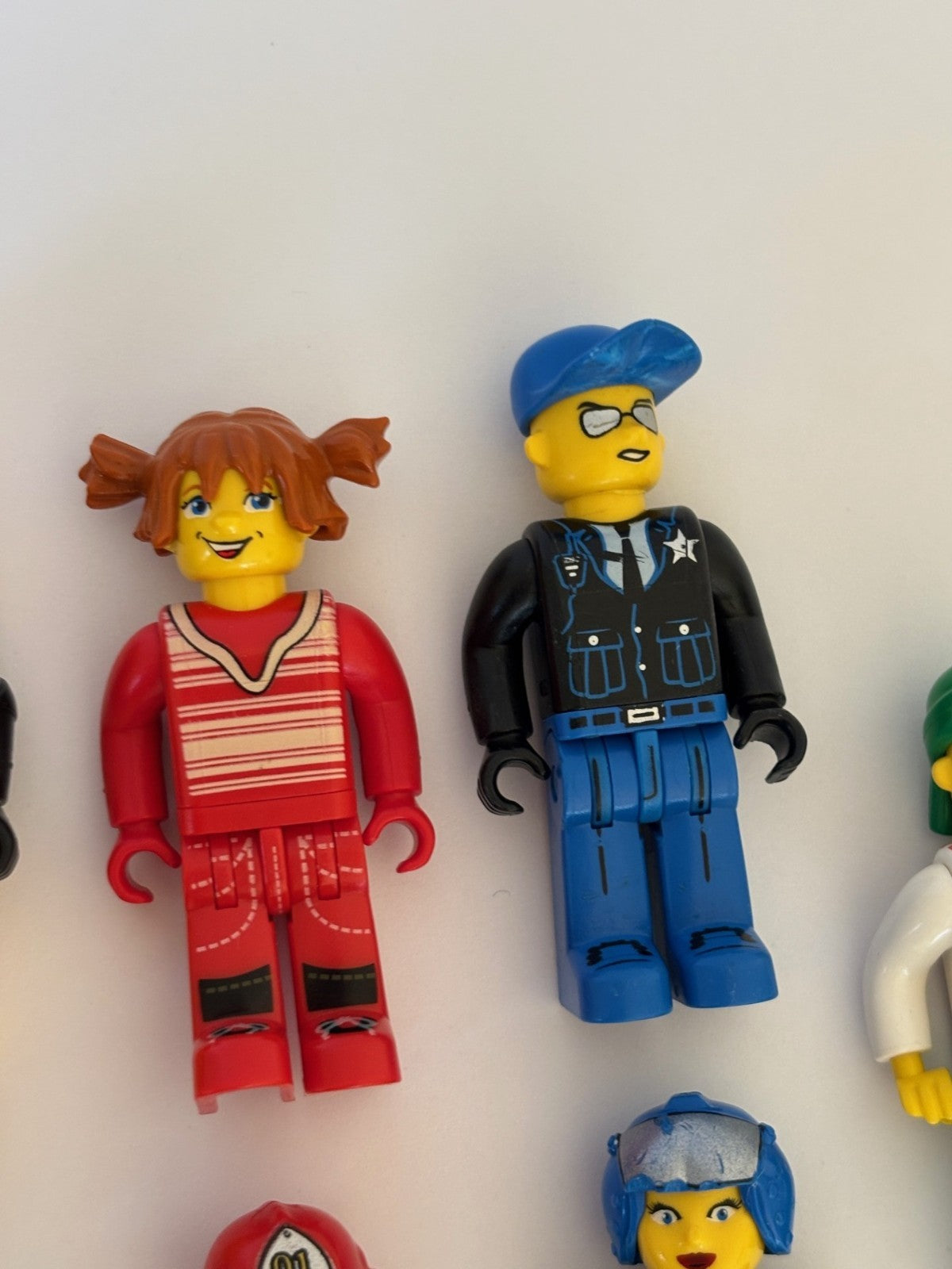 LEGO Juniors Minifigure LOT of 9  2.25" TALL Jointed  JACK STONE Police Vintage