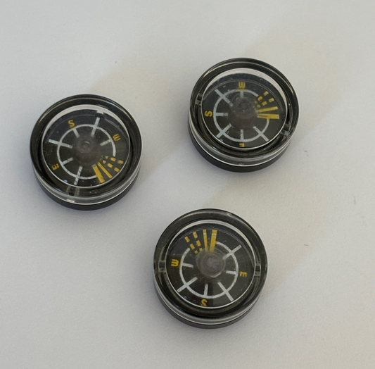 LEGO Lot of 3  Mini Compass for Minifigure Aquazone 6198 6195 6175