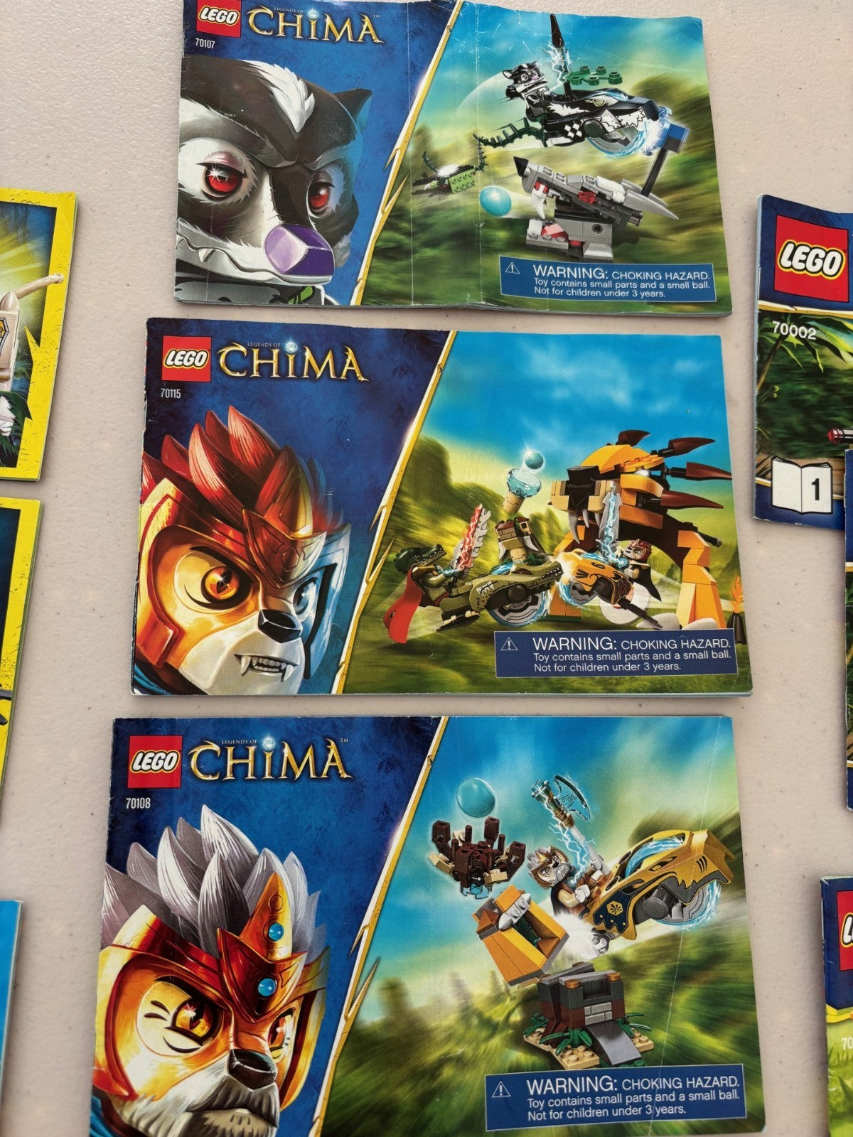LEGO Instructions Lot 70002 70129 70004 70115 etc Legends of Chima Manuals Only
