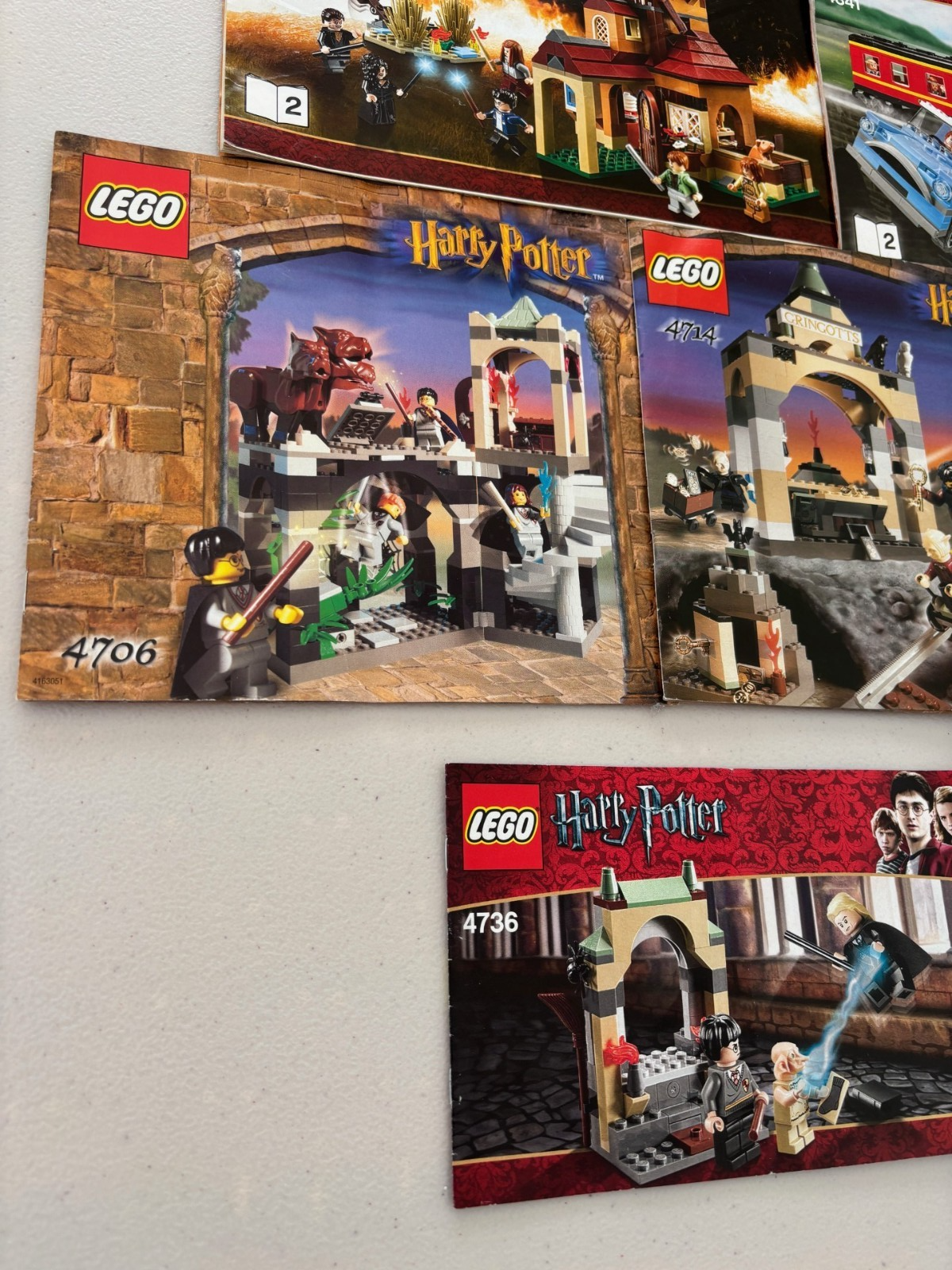 LEGO HARRY POTTER 4841 4840 THE BURROW INSTRUCTION BOOK BOOKLETS MANUALS ONLY