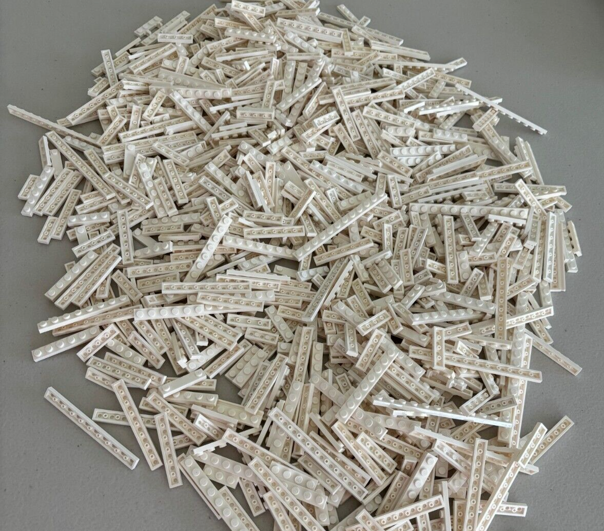 SHIPS FREE LEGO LOT (100) WHITE BIG PLATE PLATES 1X3 1X4 1X6 1X8 1X10 1X12 PARTS