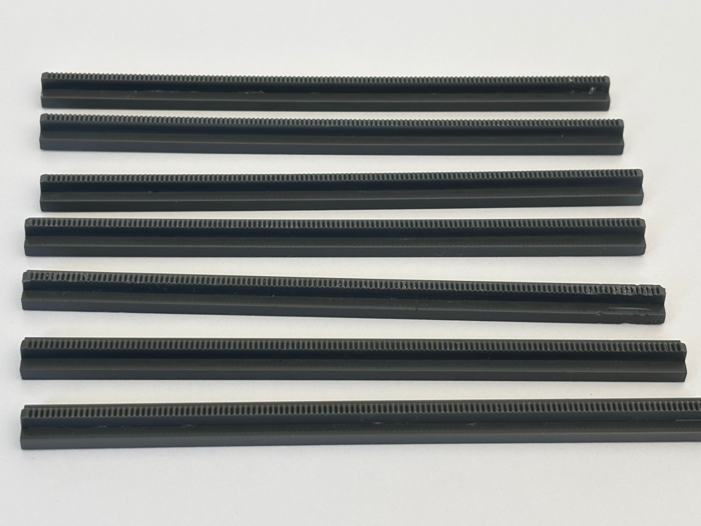 LEGO Lot of 7 Train Tracks 16L  No Slots No Tapered Ends 3228c