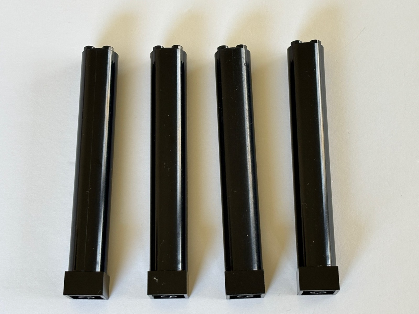 LEGO Lot of 4 Black Support 2x2x11 Solid Pillar Part 6168C01 Pirate Ship Mast