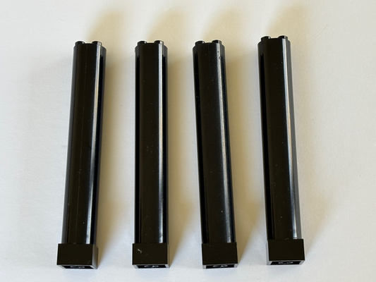 LEGO Lot of 4 Black Support 2x2x11 Solid Pillar Part 6168C01 Pirate Ship Mast