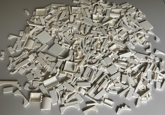 LEGO Lot of 50 White Castle Random Mix Arches Walls Bricks Pillars