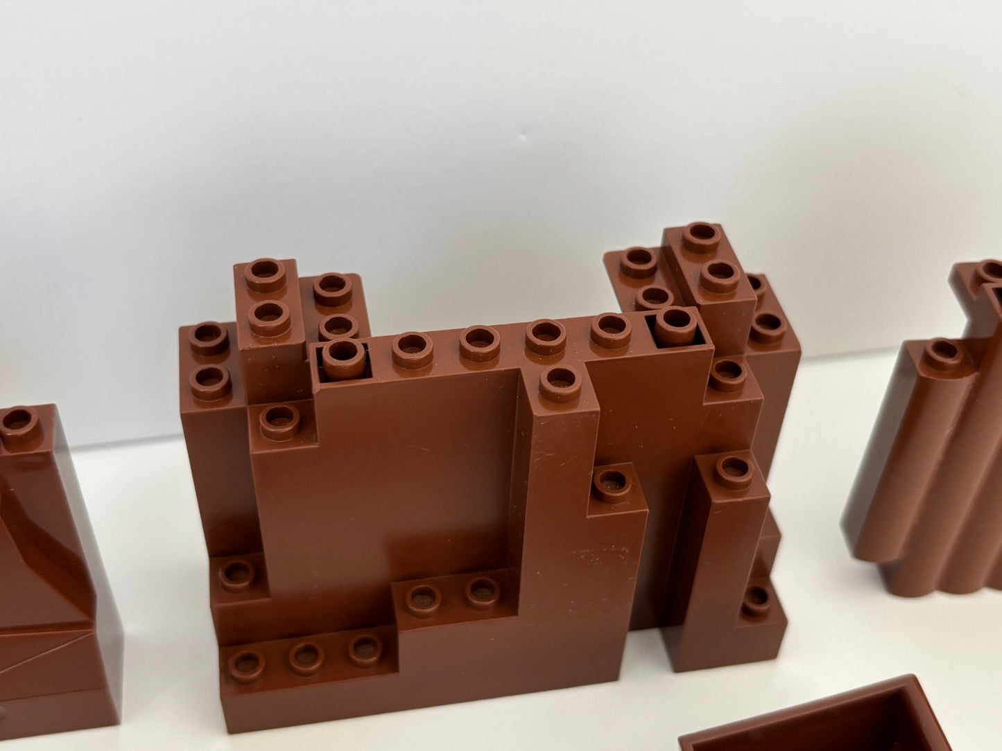 LEGO Lot of 19 Mountain Castle Rock Wall Panels Burp 2X4X6 Reddish Brown 6475328