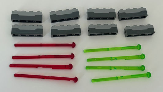 LEGO LOT of 8 Star Wars Projectile Launcher Spring Shooter and 8 Shooter Darts