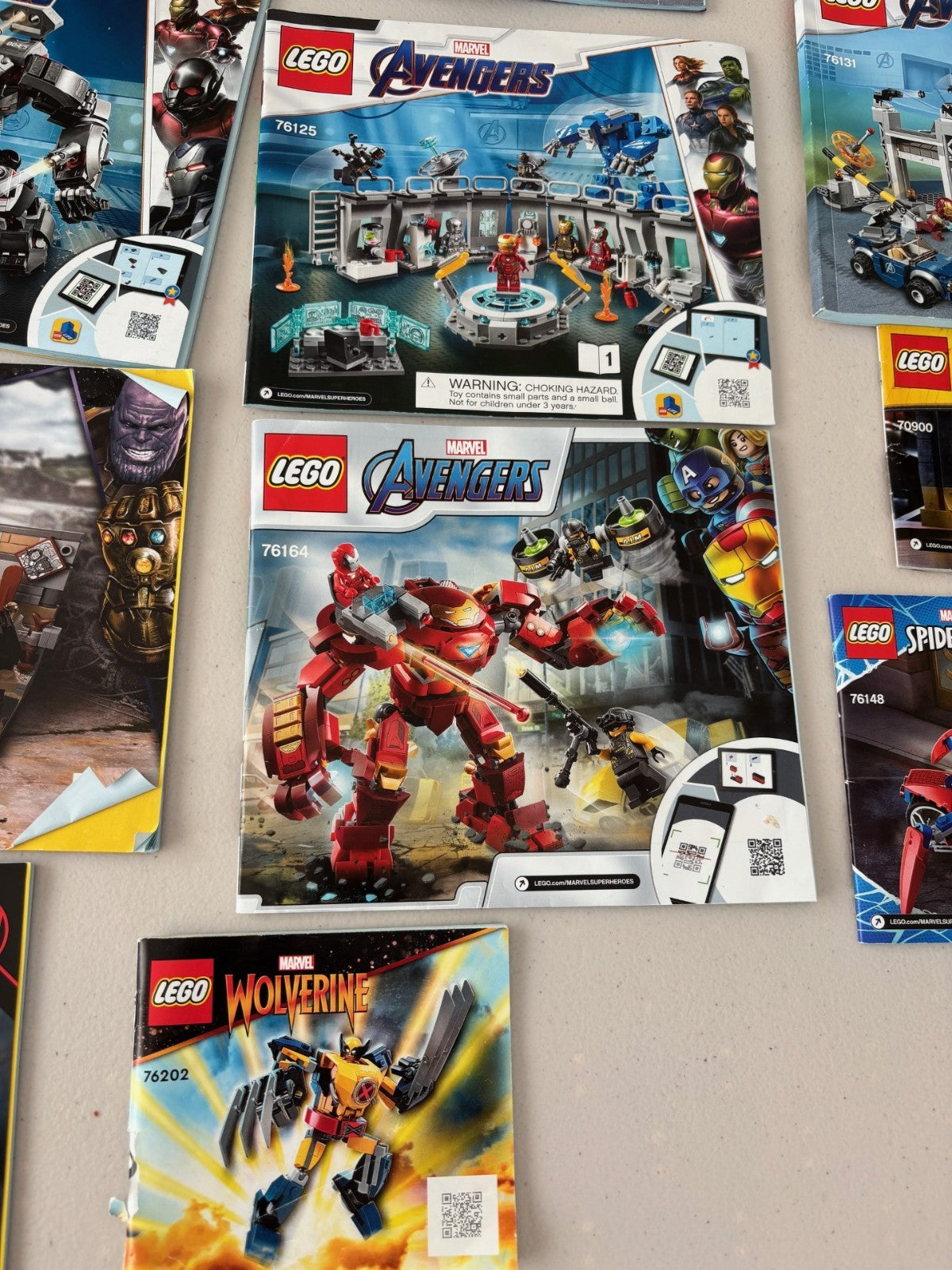 LEGO SUPER HEROS AVENGERS INSTRUCTION BOOK MANUAL ONLY LOT 76125 76131 6860 6869