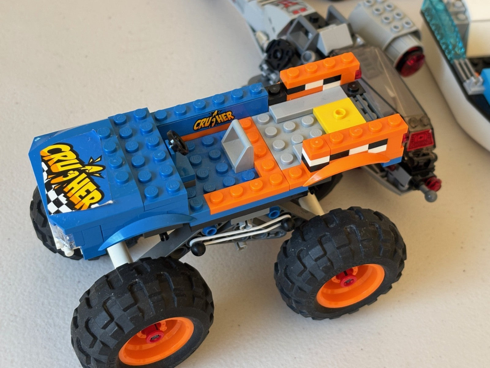 LEGO Lot of 15 Car Monster Dragon Truck Boat Police Parts Lot INCOMPLETE Vehicle