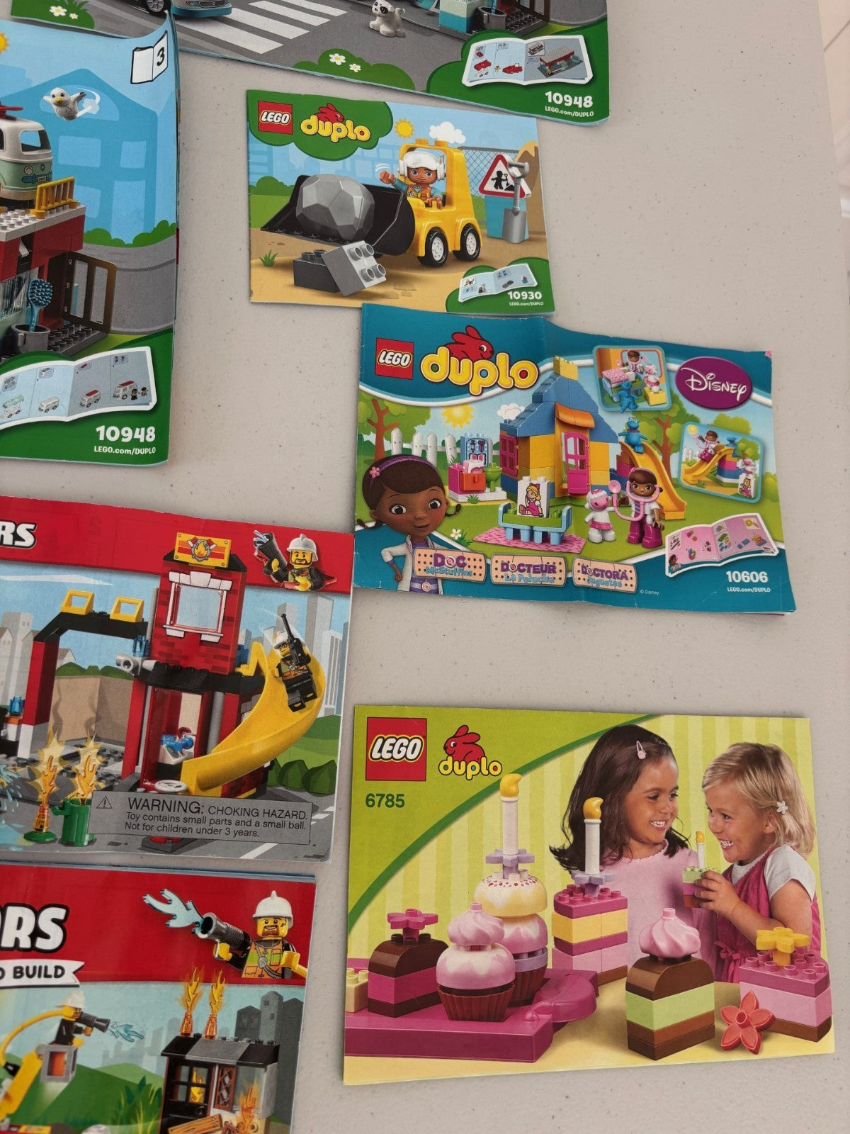 LEGO DUPLO JUNIORS INSTRUCTION BOOK BOOKLET MANUAL ONLY LOT 10948 10672 10671
