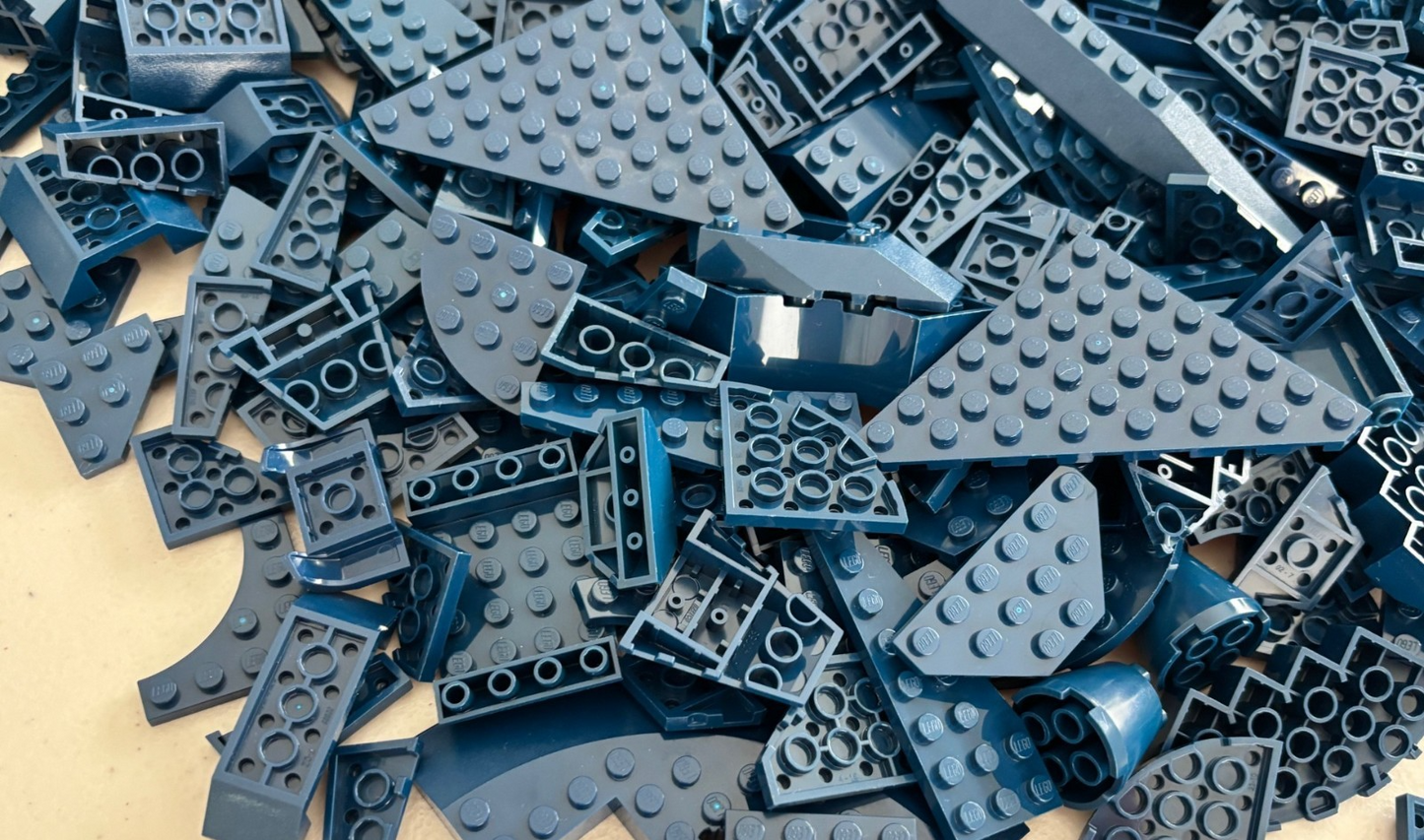 SHIPS FREE!! LEGO BULK LOT 100 DARK BLUE WEDGE WING CORNER PLATES STAR WARS RARE