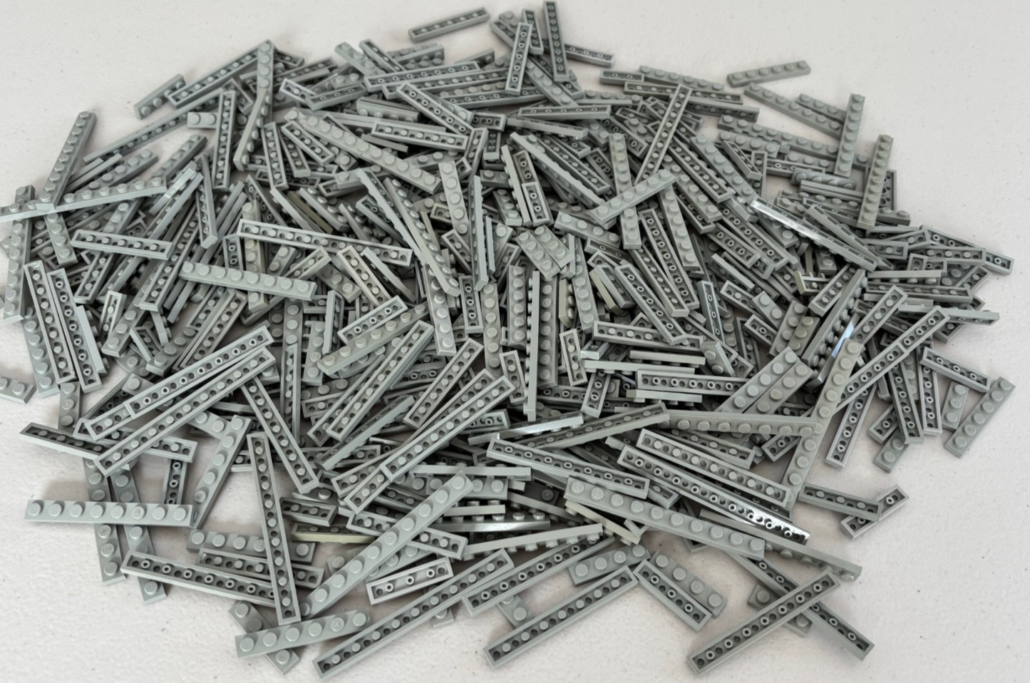 SHIPS FREE!! LEGO LOT 100 OLD LIGHT GRAY BIG PLATE PLATES 1X3 1X4 1X6 etc PARTS