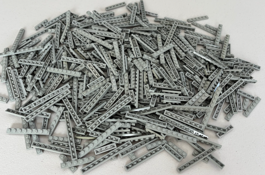 SHIPS FREE!! LEGO LOT 100 OLD LIGHT GRAY BIG PLATE PLATES 1X3 1X4 1X6 etc PARTS