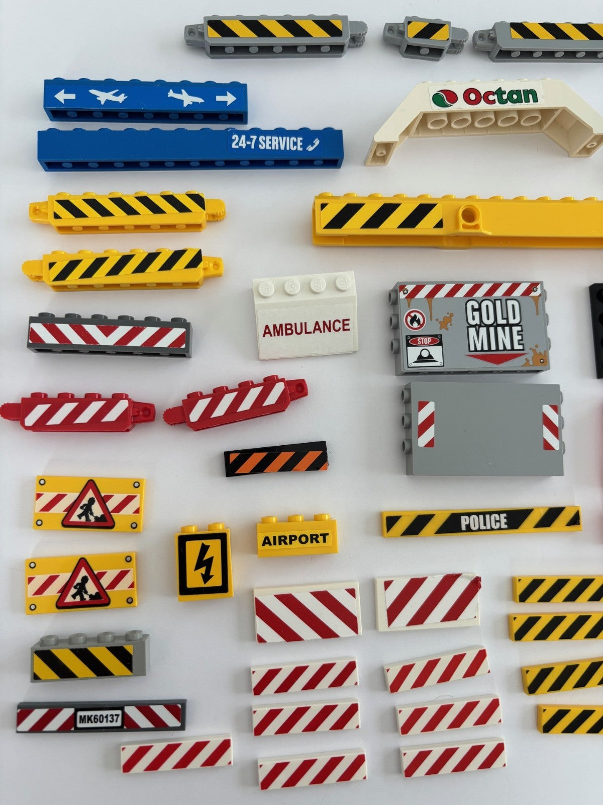 LEGO Lot 68 Train Road Tile Brick Decorate Decal Printed Sticker Construction (A