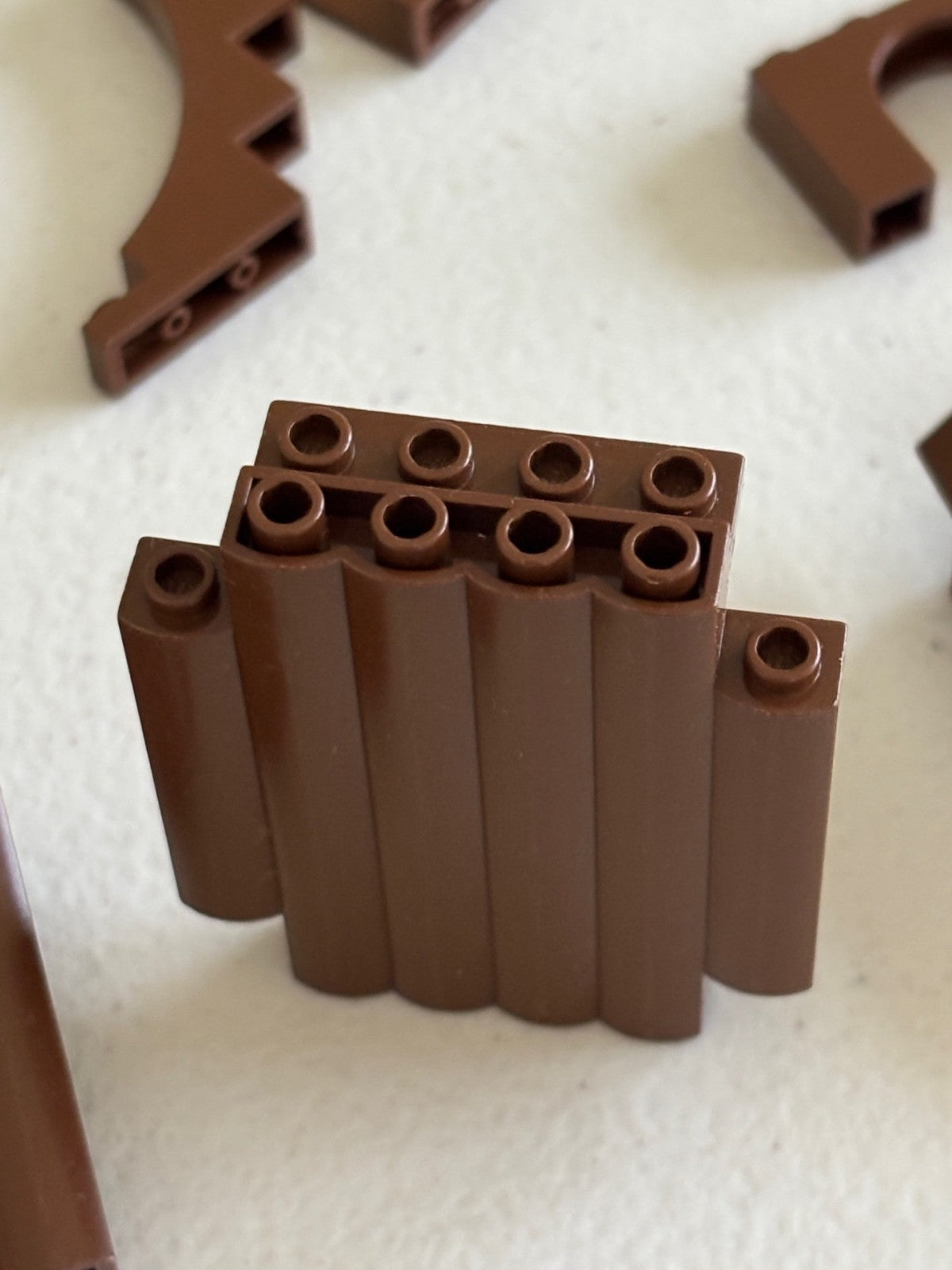 LEGO Lot of OLD VINTAGE BROWN PARTS Castle Mixed Arches Panels Bricks 30140 2345