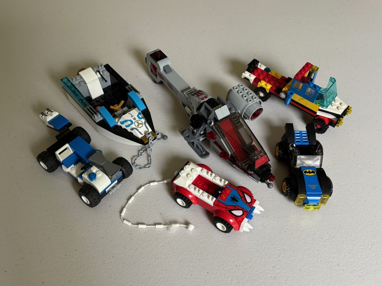 LEGO Lot of 15 Car Monster Dragon Truck Boat Police Parts Lot INCOMPLETE Vehicle
