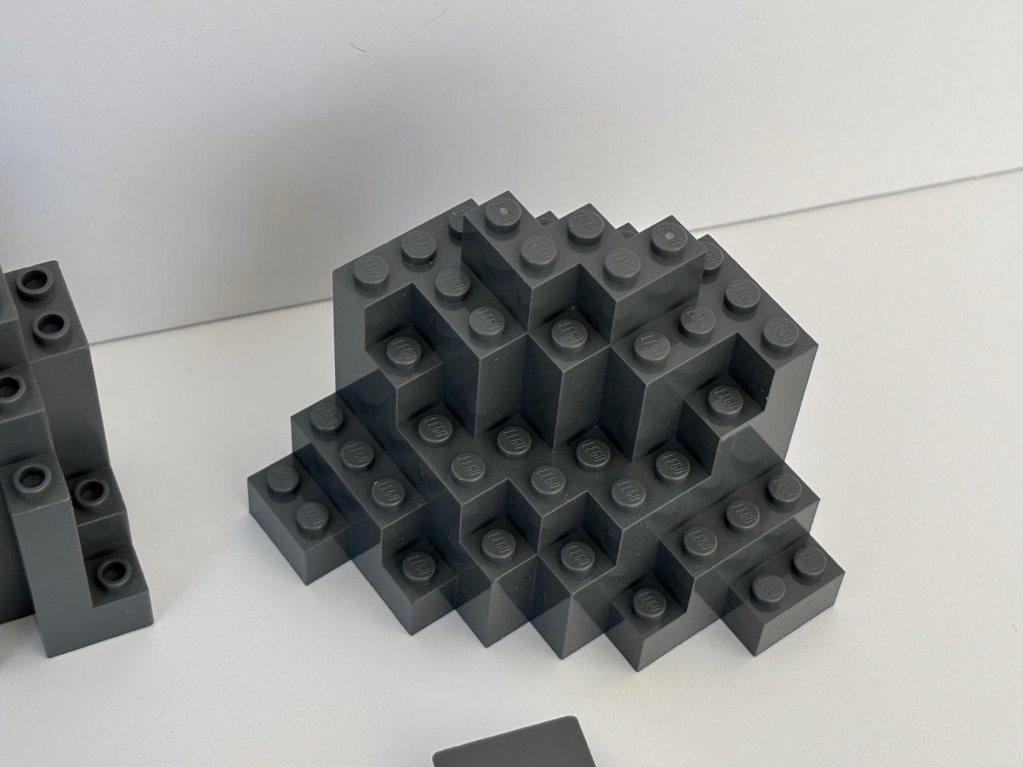 LEGO Lot 12 Castle Wall Rock Wall Panel Burp Lurp Murp Dark Bluish Gray (Lot D)