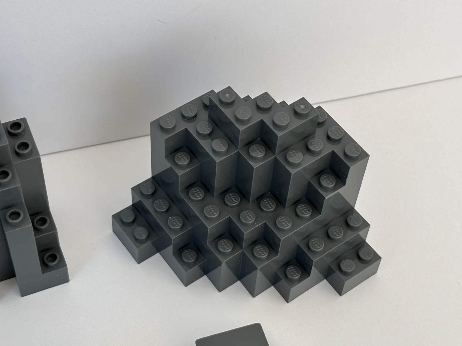 LEGO Lot 12 Castle Wall Rock Wall Panel Burp Lurp Murp Dark Bluish Gray (Lot D)