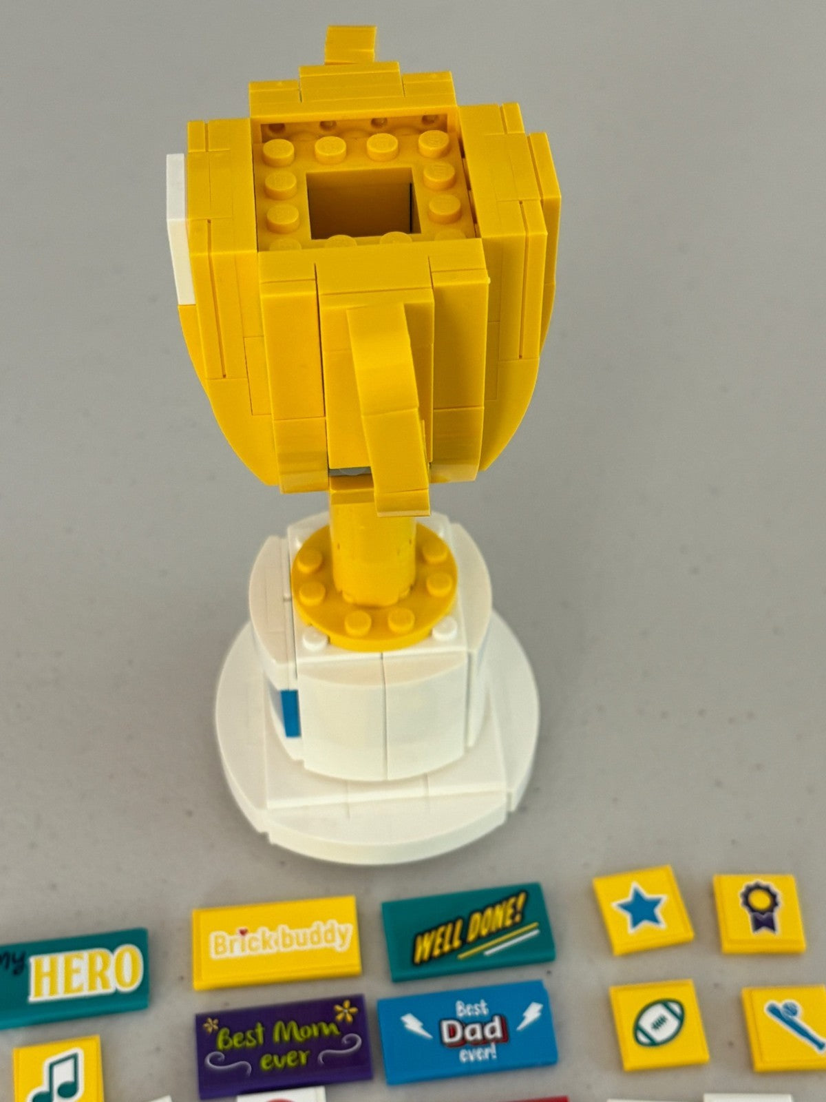 LEGO Iconic: Trophy (40385) Built With Instructions and Sticker Parts