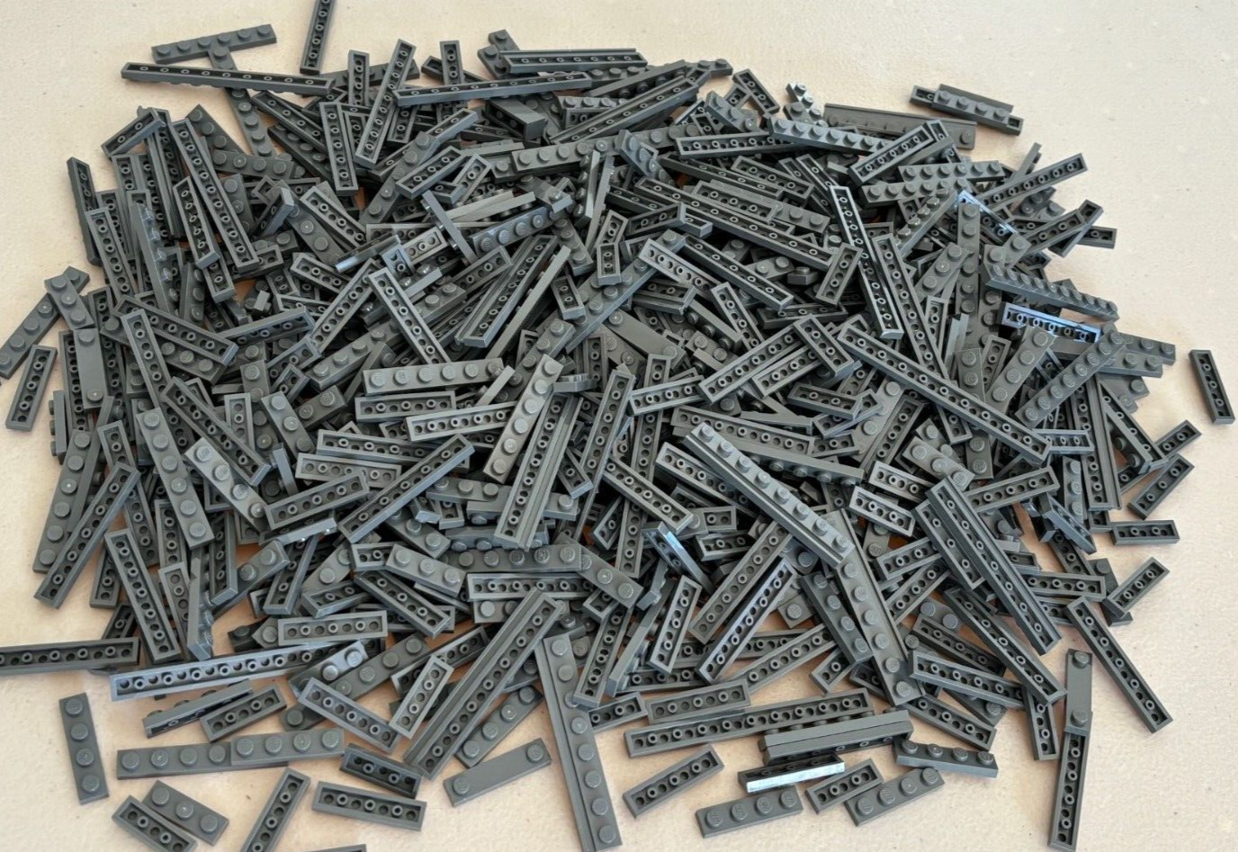 SHIPS FREE LEGO LOT (100) DARK BLUISH GRAY BIG PLATES 1X3 1X4 1X6 1X8 1X10 1x12